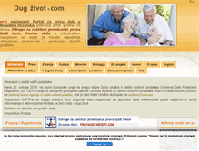 Tablet Screenshot of dugzivot.com